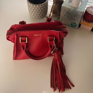 DNKY calf leather crossbody bag